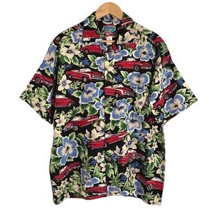 Joe Kealoha’s x Reyn Spooner Hawaiian Red Chevy Floral Shirt Medium